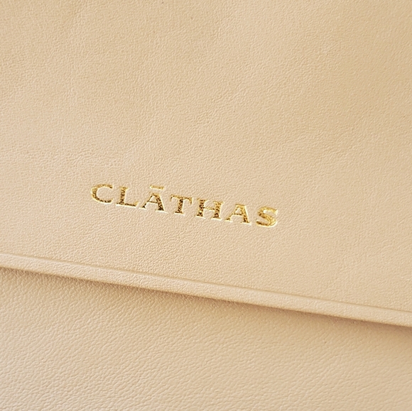 Clathas wallet Leather Beige/Black NWOT - Picture 4 of 8